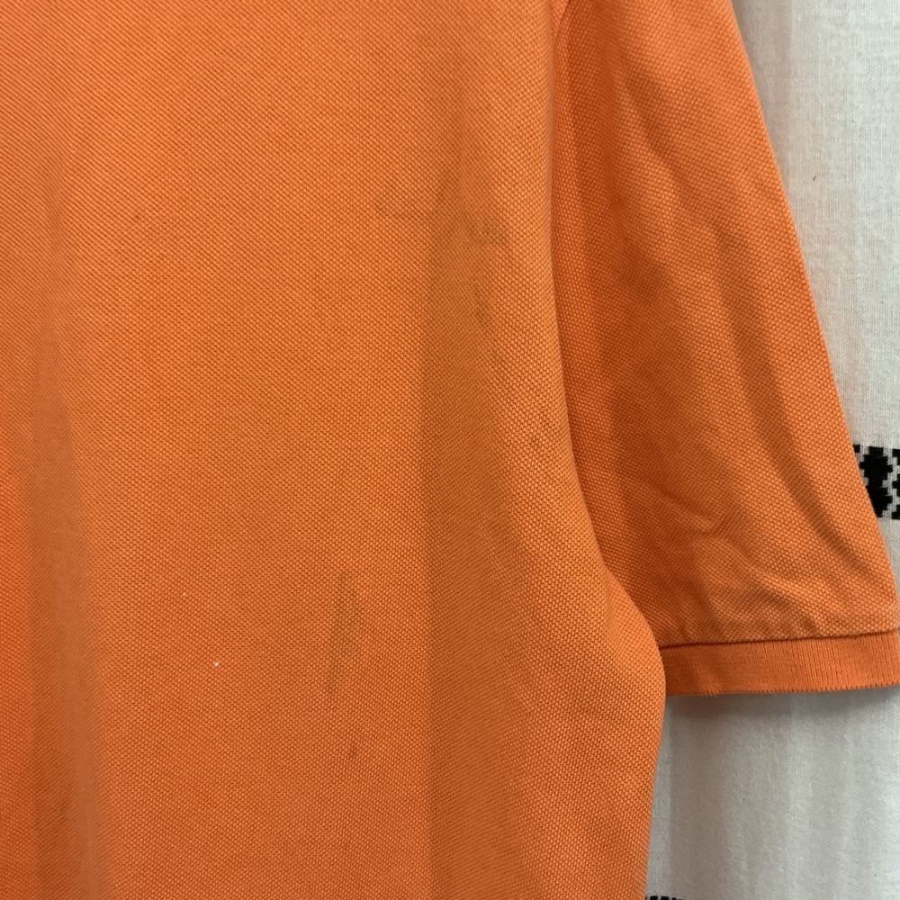 Polo Ralph Lauren Classic Fit Orange Polo Shirt Men's Medium Embroidered Logo - Picture 3 of 4